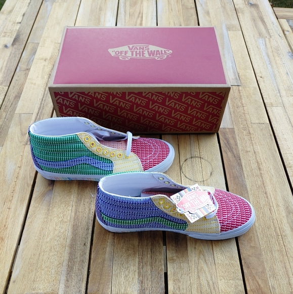 Van's Pride Sk-8 Mid Multi True/White - Picture 3 of 6